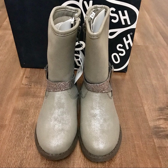 Brand New OshKosh Elsa Girls Boots Size 7 or 8 - Picture 3 of 6